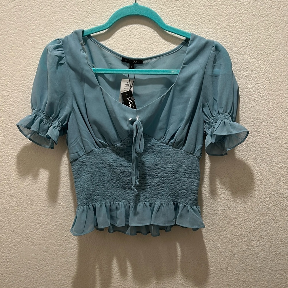Paper moon - blue blouse